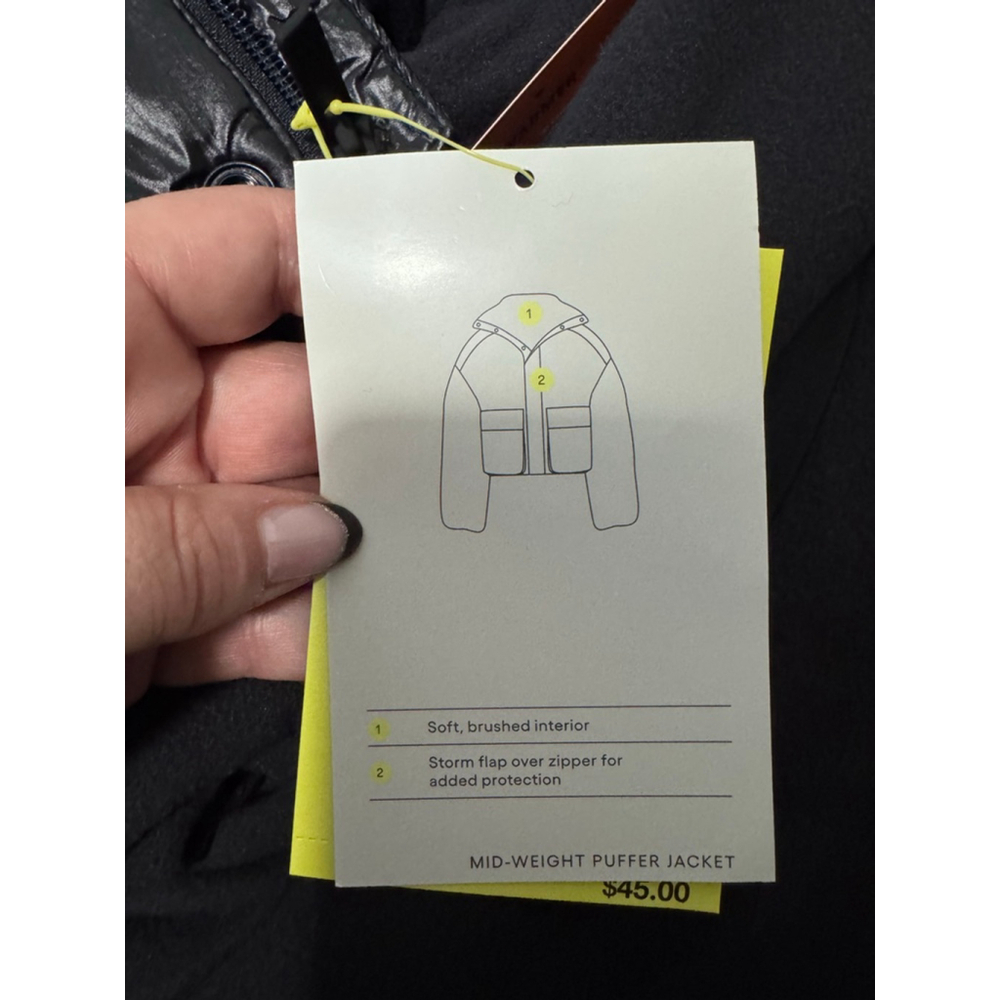 Women's All in Motion Black Puffer Jacket Plus XXL - Picture 5 of 8